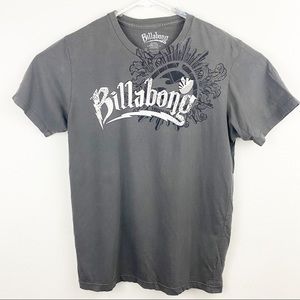 Billabong Gray Tee Shirt Size Medium